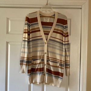 Abercrombie & Fitch striped cardigan